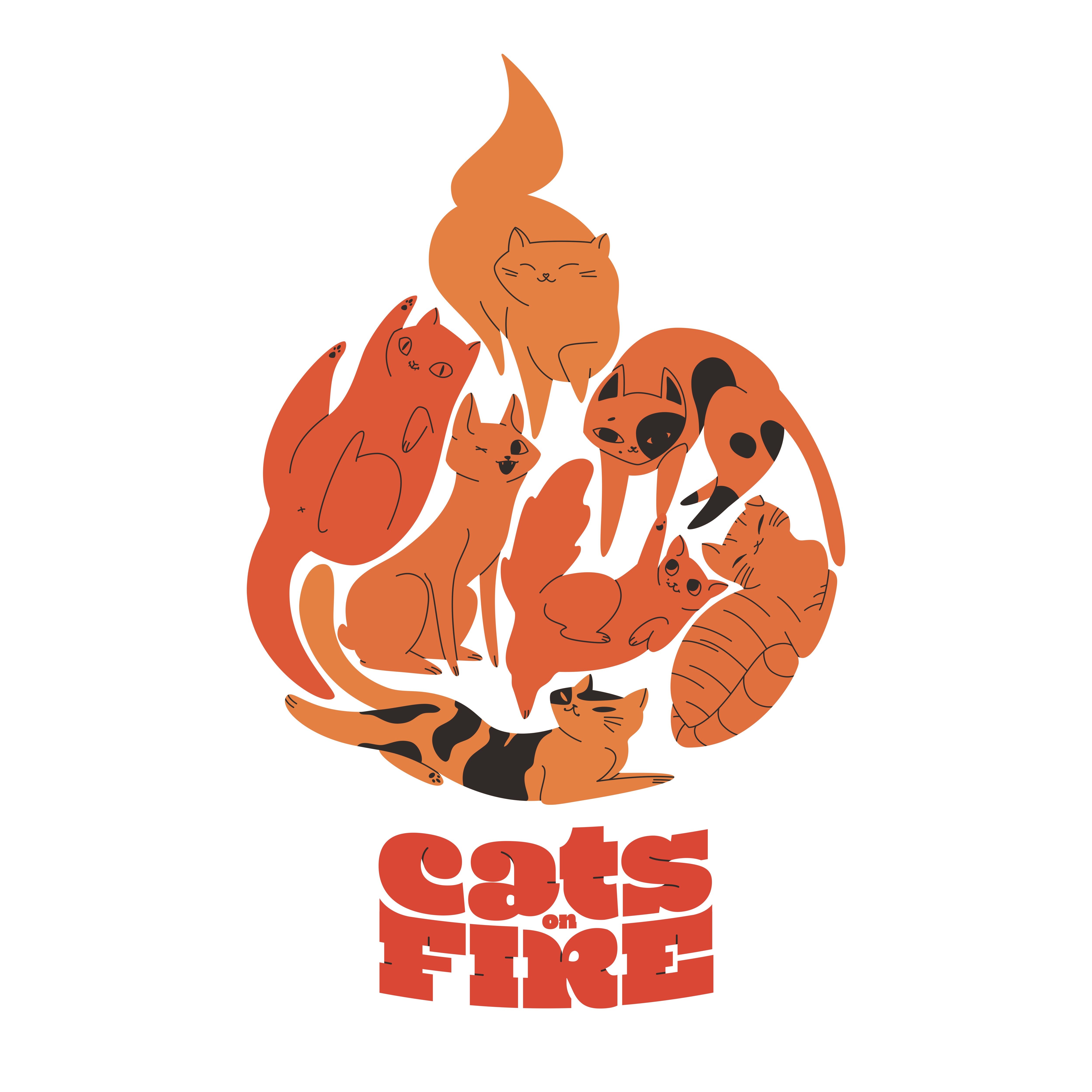 Asociatia Cats on fire logo