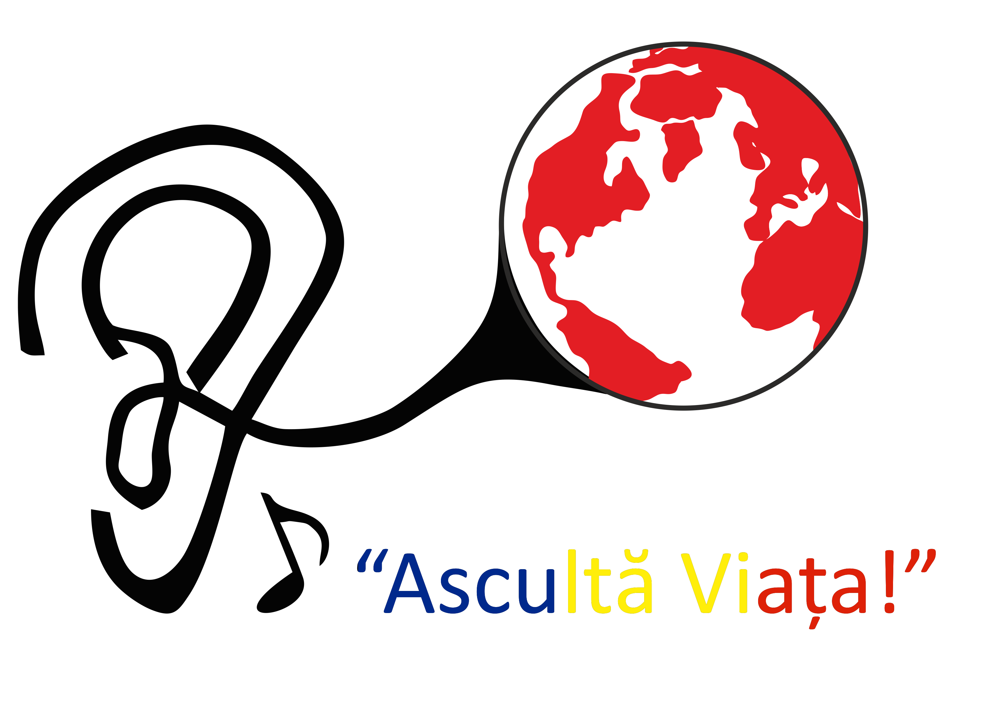 Asociatia Nationala a Persoanelor cu Deficiente de Auz din Romania Asculta Viata  logo